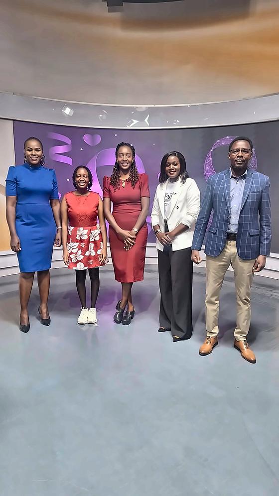 Guests and hosts together on the Citizen TV set after the lupus segment