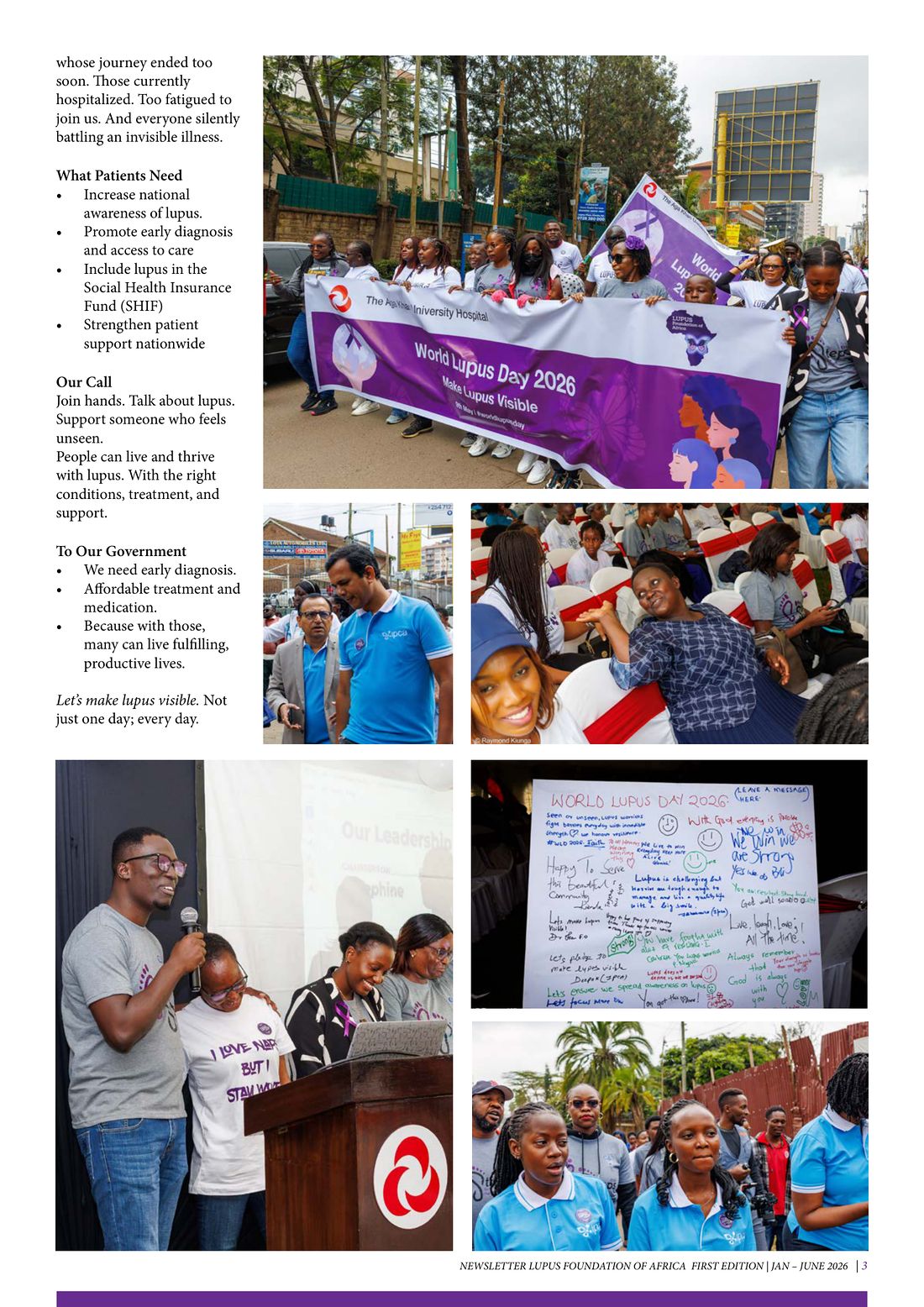 Page 3 of 12: World Lupus Day: what patients need and our call to government