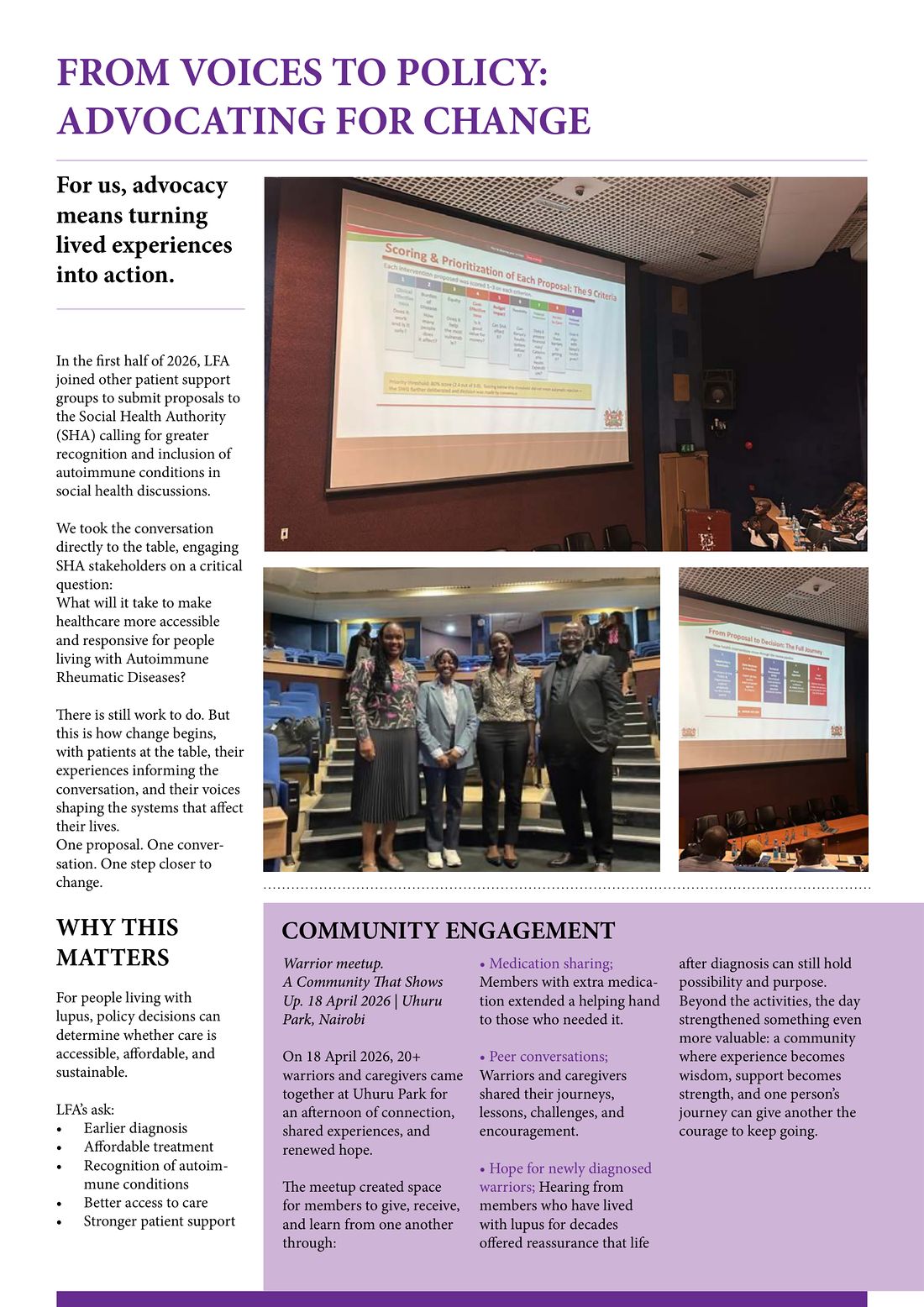 Page 5 of 12: From voices to policy, and the warrior meetup at Uhuru Park