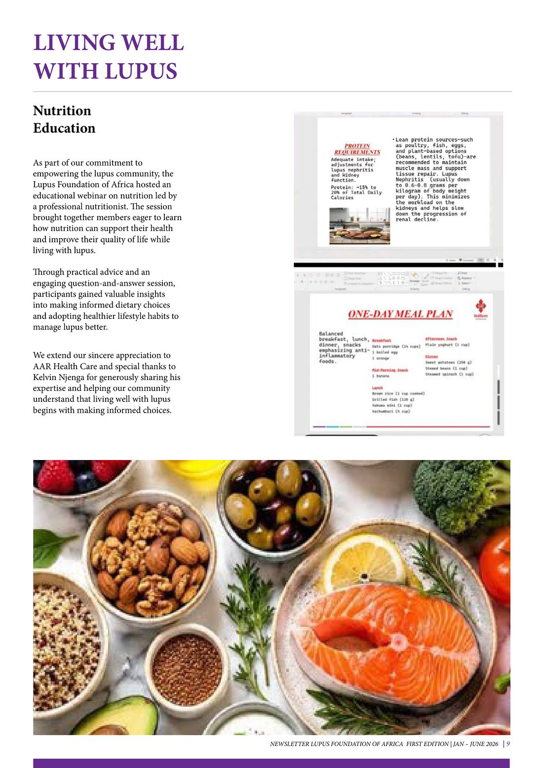 Page 9 of 12: Living well with lupus: nutrition education