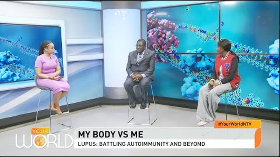 A still from the NTV Kenya segment on understanding lupus